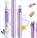 Gellen Ceramic Cuticle Oil Pusher Pen front view showing the sleek 3-in-1 design for precise nail care.