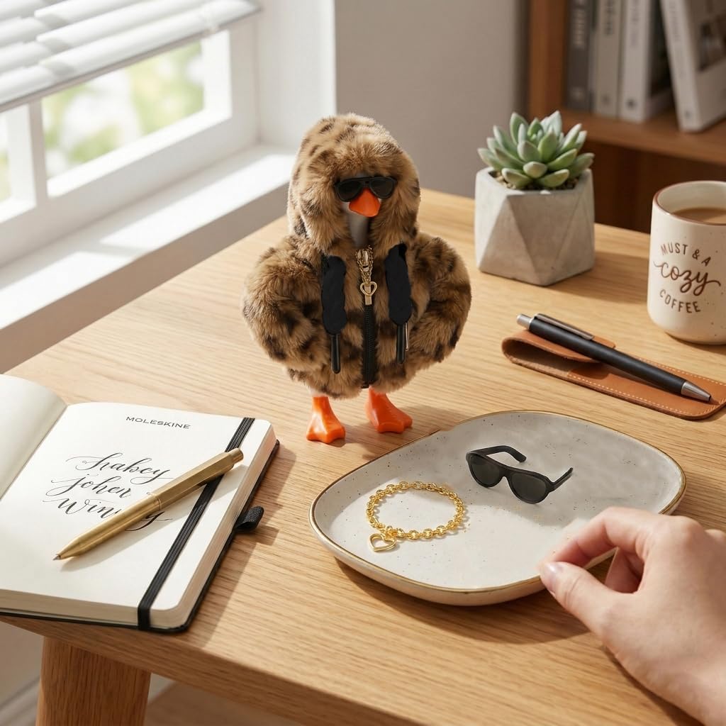 Three piece miniature costume kit for quirky workspace home decor