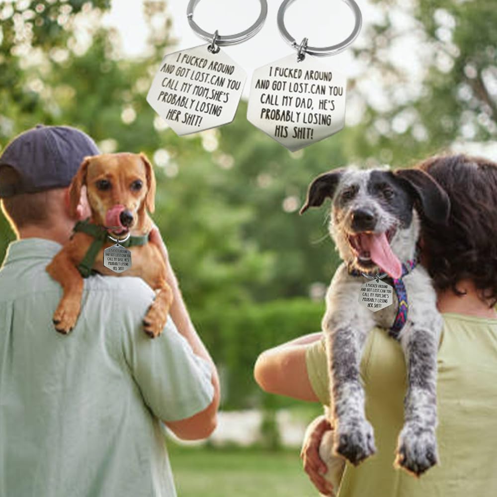 Generic hexagonal pet collar charm angled view displaying polished finish.