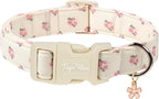 Dog Collars for Small Dogs, Dog Collar with Tulip Patterns, Summer Floral Dog Collar Tulip with Metal Buckle, Durable Cute Adjustable Collars Flower Gift for Puppy Small Medium Dogs-S - Image 9