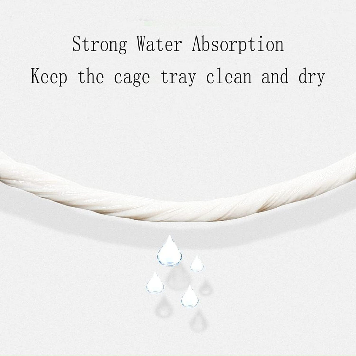 Close-up of absorbent texture on disposable pet cage tray mat