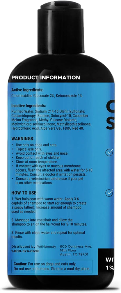 Pet Honesty Chlorhexidine Cat & Dog Seasonal Itch Relief Shampoo, for Allergies, Itching, Skin and Coat Supplement, Helps Shedding, Hot Spots, Deodorizing Dog Shampoo & Grooming Supplies,16oz - Image 9
