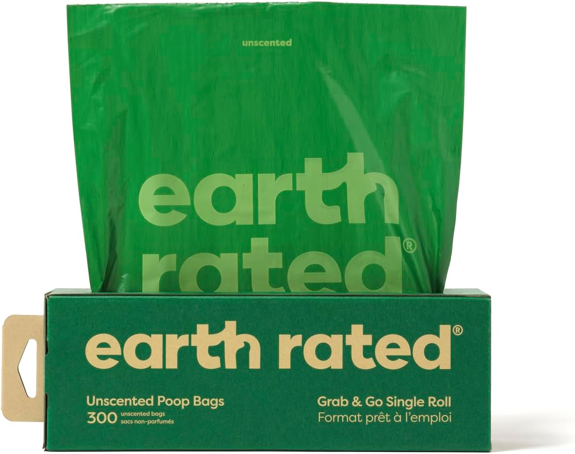 Earth Rated Dog Poop Bags, Thick Grab and Go Single Roll, Ideal for Backyard Pickups, Lavender Scented, 300 Count - Image 10