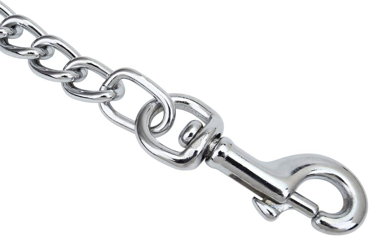 Filhome silver metal dog extension splitter wire width details for medium and large dogs.