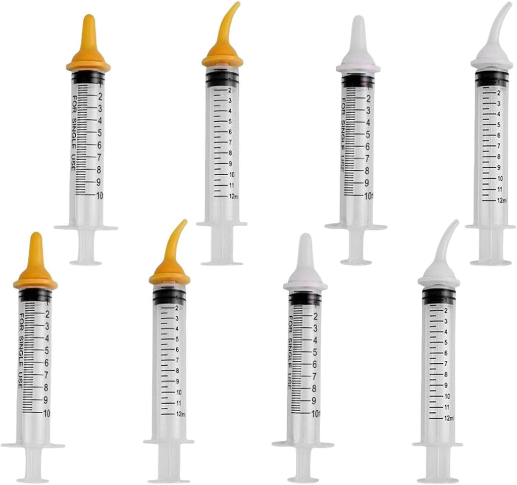 Pet Feeding Syringe with Nipple, Silicone Feeding Tools for Kitten Puppy Feeding Syringe for Newborn Cat Dog Small Animals Rabbits (1ml+3ml+5ml +10ml) - Image 9