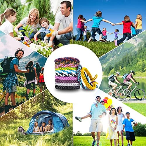 Full set of 12 assorted color insect repellent bracelets