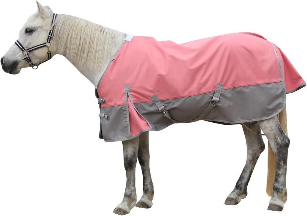LEAFOREST 1200D Turnout Horse Winter Blanket Waterproof Breathable Snow Proof Heavy Blankets 200g Fill Sheet in The Barn, Stable, Stall, Pasture, Paddock Black Red 69 inches - Image 15