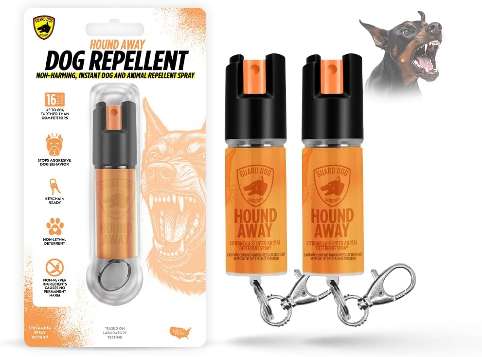 Citronella Dog Deterrent Spray, Dog Spray Self Defense, Training and Barking, Long-Range Dog Repellent, Portable Canister (0.5oz / 2oz) - Image 9