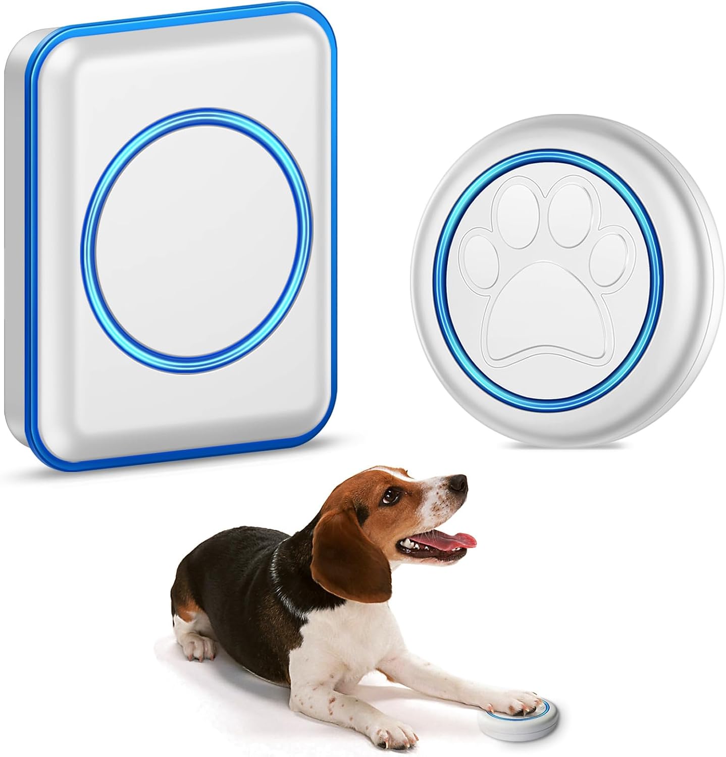 Full House dog bell system packaging and components