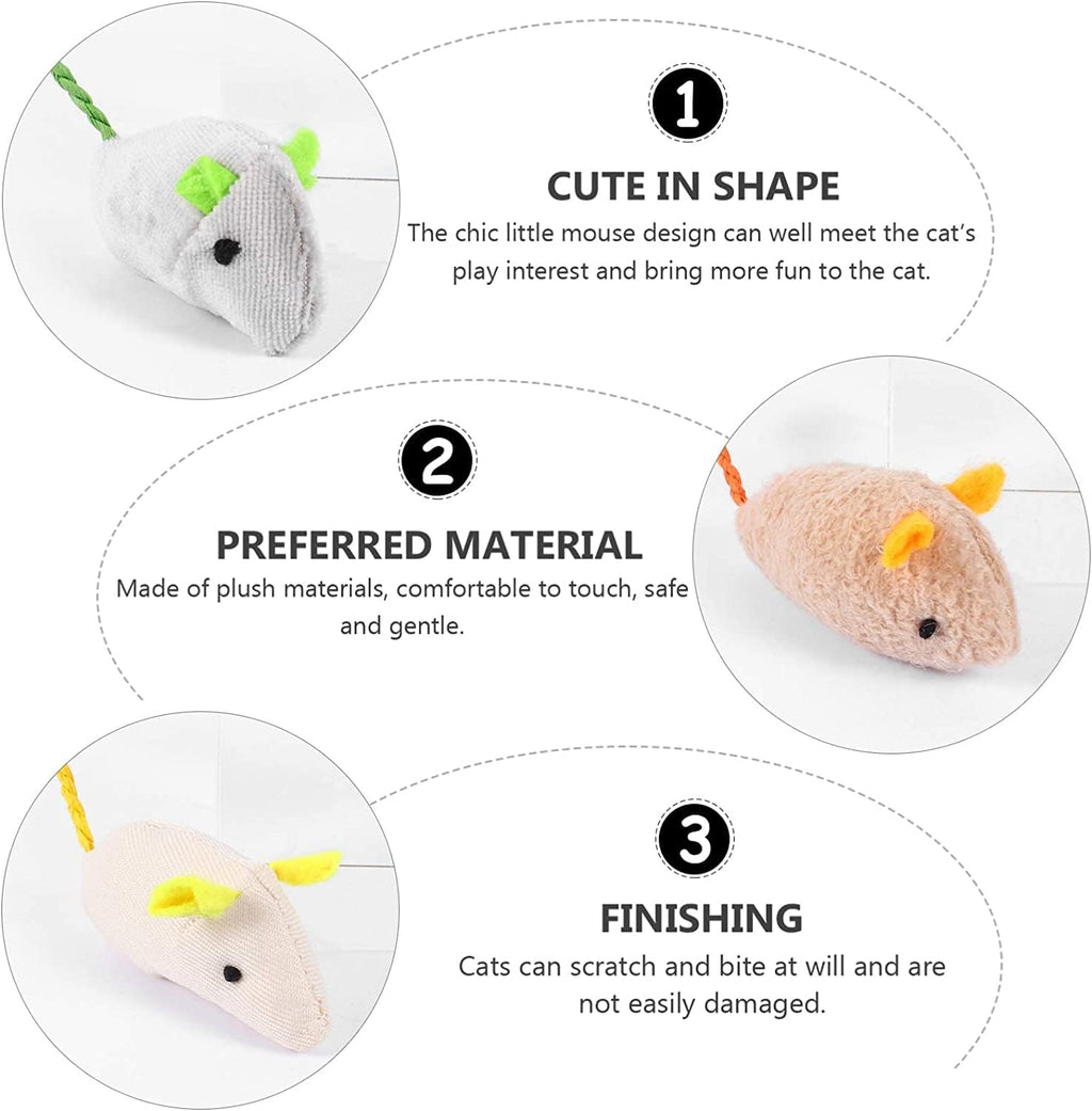 Natural catnip filled kitten toys in mixed colors