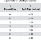 Equinavia equine fly sheet tail flap view demonstrating rear insect protection coverage.