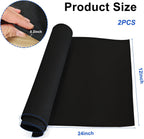 Two pack of twenty four by twelve inches fish tank pads laid flat on a wooden stand.