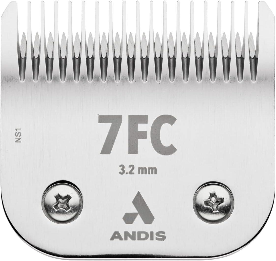Andis premium pet hair trimmer blade packaging view authentic USA imported product.