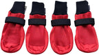 Inside view of Lonsuneer dog boots showing soft lining