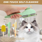 ZHY pet grooming tools removing loose undercoat fur from indoor cat
