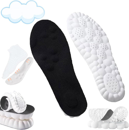 Konenbra 4D Cloud Technology Insoles front view showing black mesh fabric.