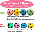 Soft non toxic sponge soccer balls for indoor cat exercise close up view