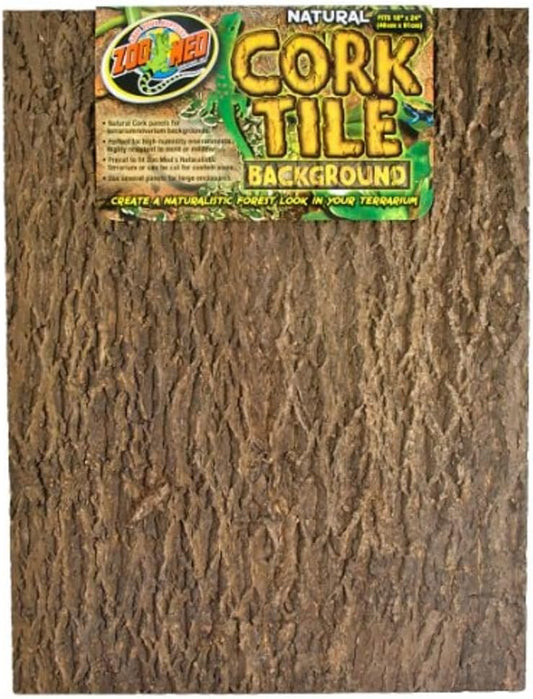Zoo Med Natural Cork Tile Background front view terrarium decor