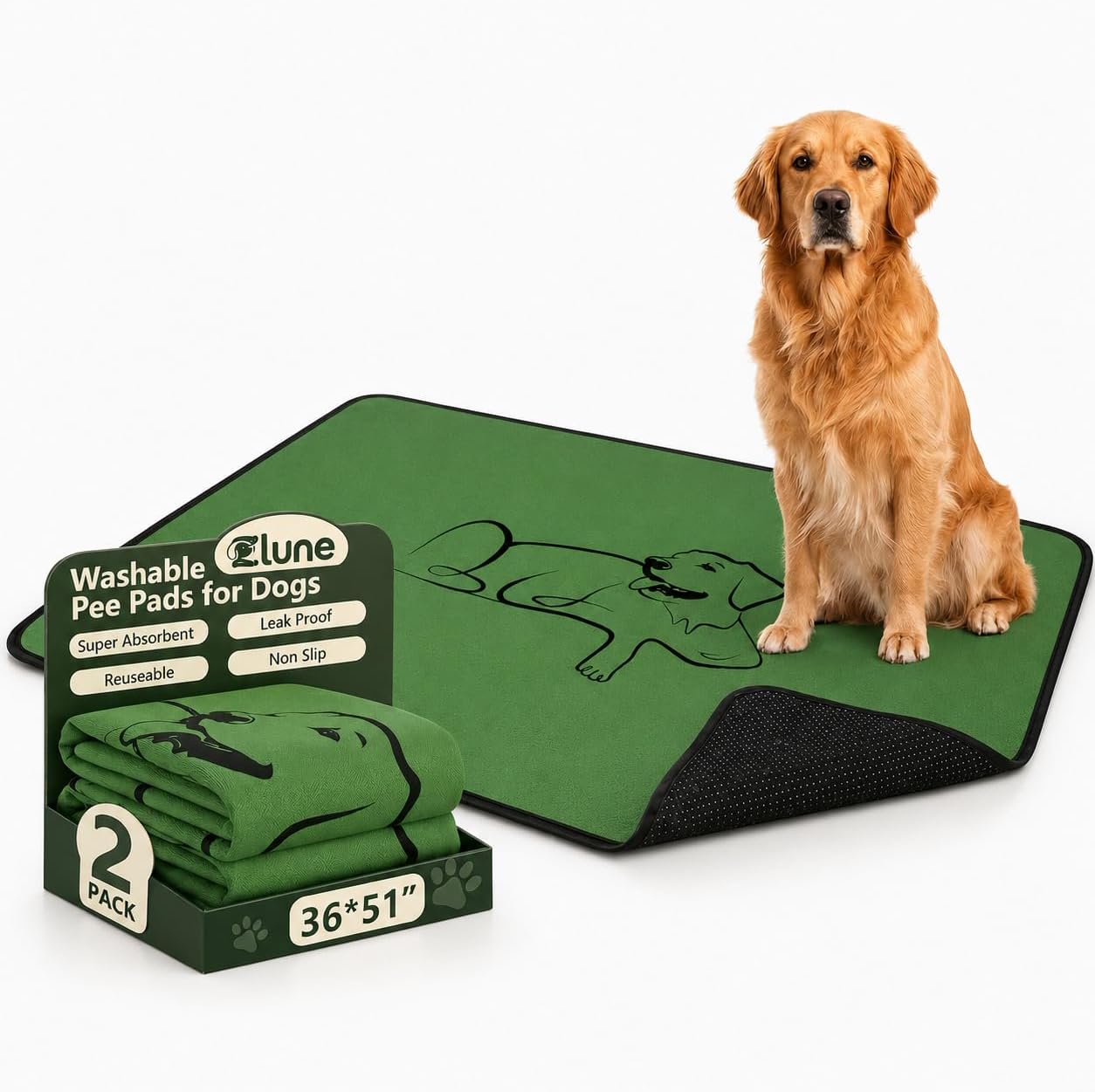 Zlune washable pet pads being machine washed for maintenance
