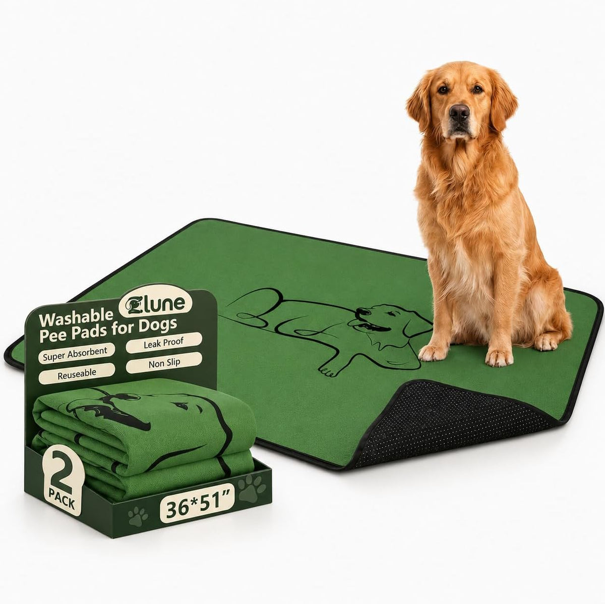 Zlune washable pet pads being machine washed for maintenance