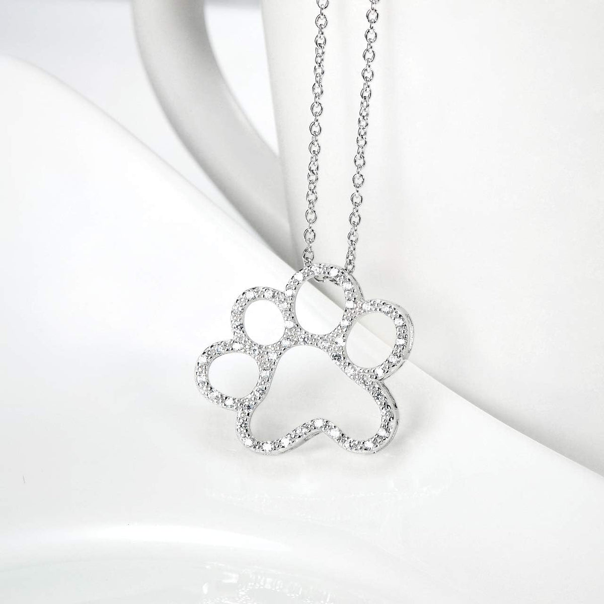 Authentic ONEFINITY pet lover silver jewelry showcasing lobster claw clasp closure