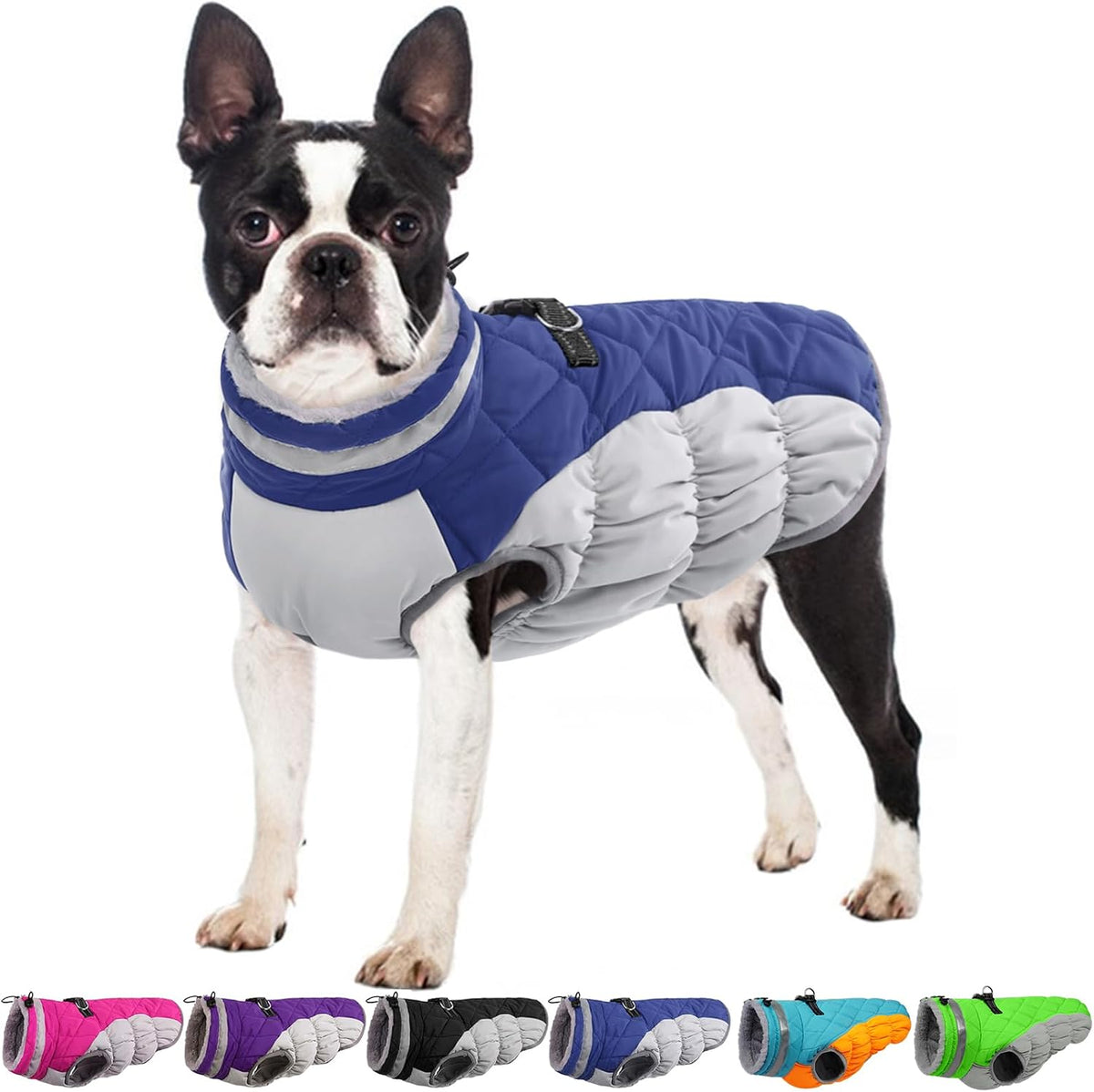 Dog Winter Jacket Cozy Reflective Waterproof Windproof Warm Pet Garment,Comfortable Cold Weather Fleece Apparel Outfits with Zipper Closure for Small Medium Large Dogs Puppy Walking,X-Large - Image 9