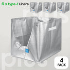 KropBom Type F reusable tarpaulin litter liner showcasing the reinforced carrying handles.