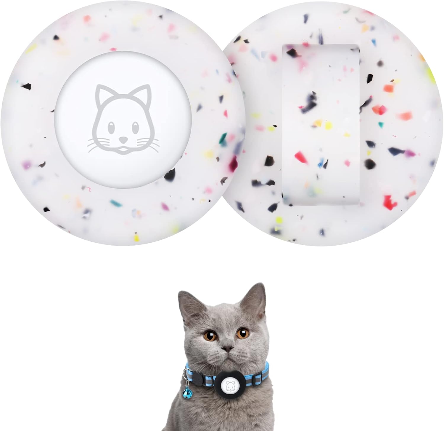 2022 Airtag Cat Collar Holder, Small AirTag Compatible Case - 2Pack Waterproof, Available in Pink&Purple - Image 15