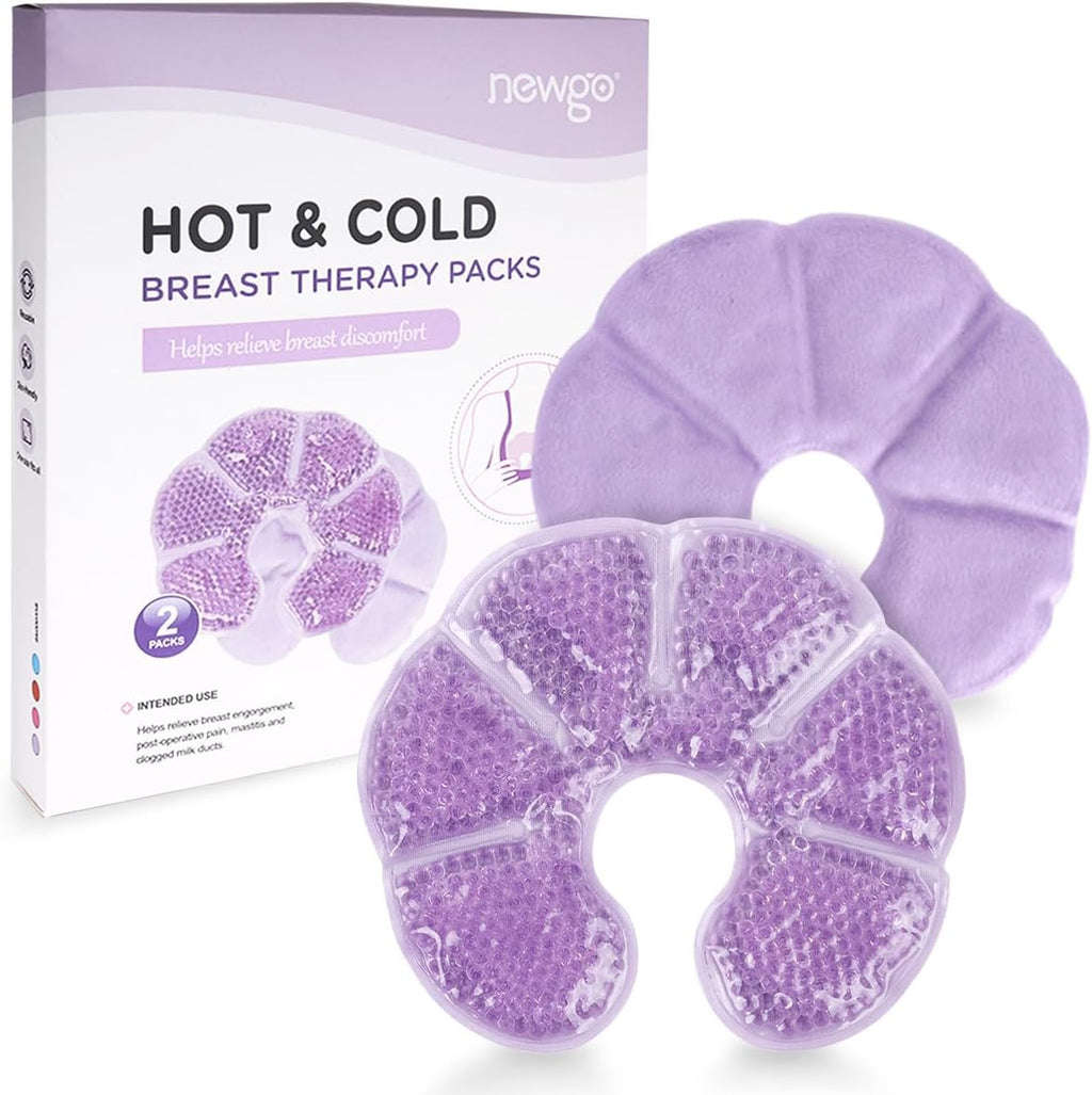 Newgo Breast Ice Pack 2 pack set front view