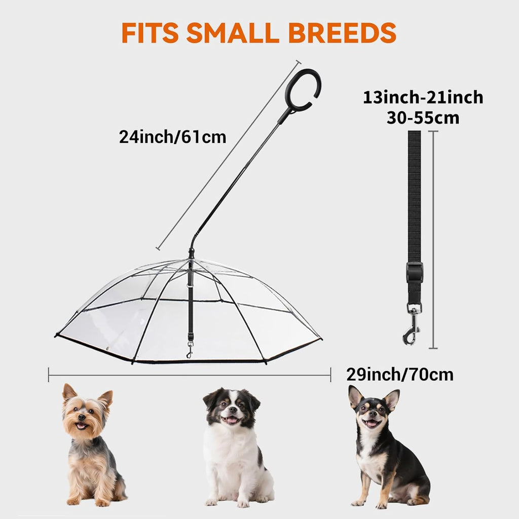 Step by step self assembly process for the premium pet rain gear canopy extension.