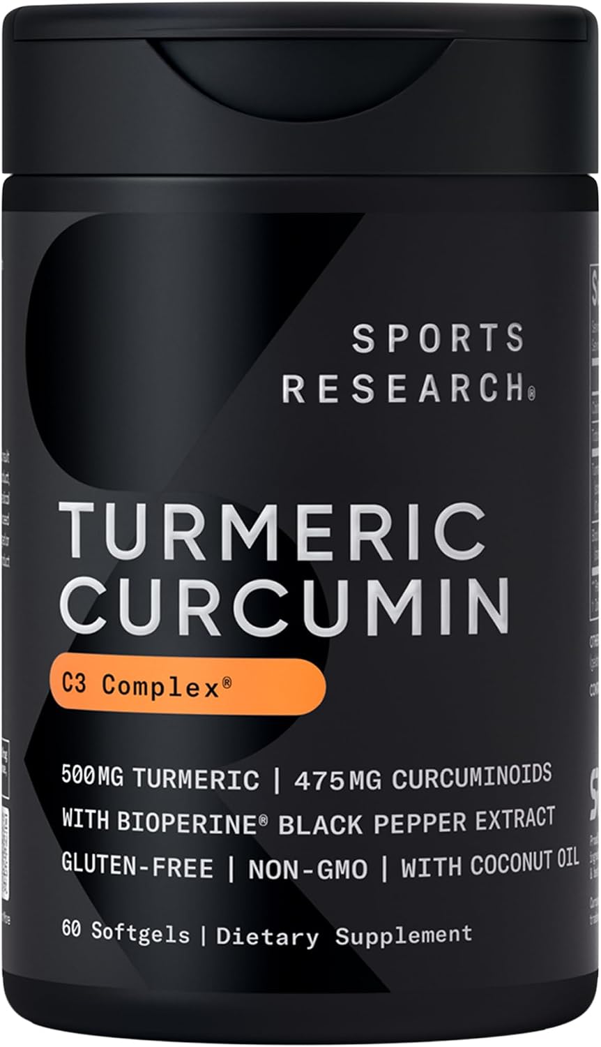 Sports Research(R) Turmeric Curcumin w/Coconut Oil & BioPerine(R) - 120 Count - Image 9