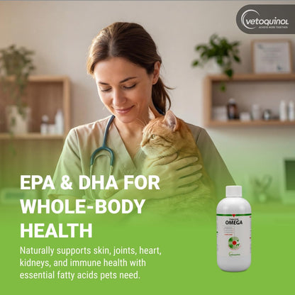Premium wild caught fish oil for pet skin and coat health support