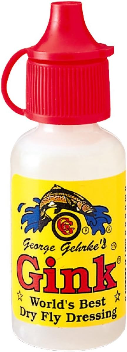 Gehrke Gink Dry Fly Dressing premium clear silicone gel fly fishing floatant front view.