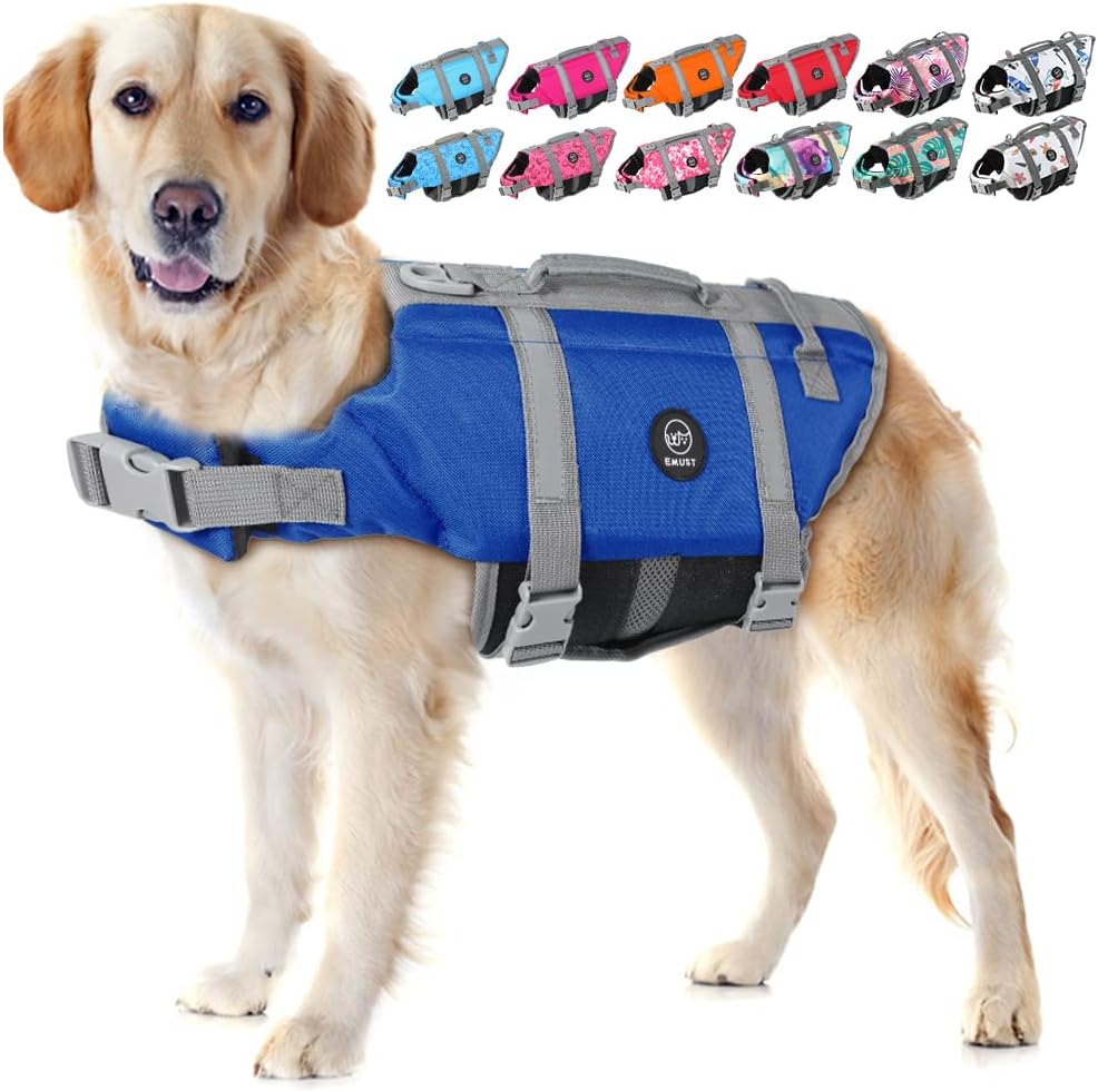 EMUST Dog Life Jacket, XL, NewOrange, Waterproof, Breathable, Adjustable with Rescue Handle, for Swimming Pool Beach Boating - Image 12