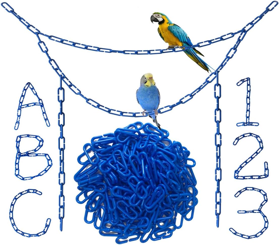 200Pcs Rainbow C-Clips Plastic Chain Links for Birds & Small Pets | Non-Toxic Safe & Durable. Chew-Resistant For Indoor/Outdoor. C-Clip Snaps Together Easily. Plastic Chain Toy For Small Pets - Image 9