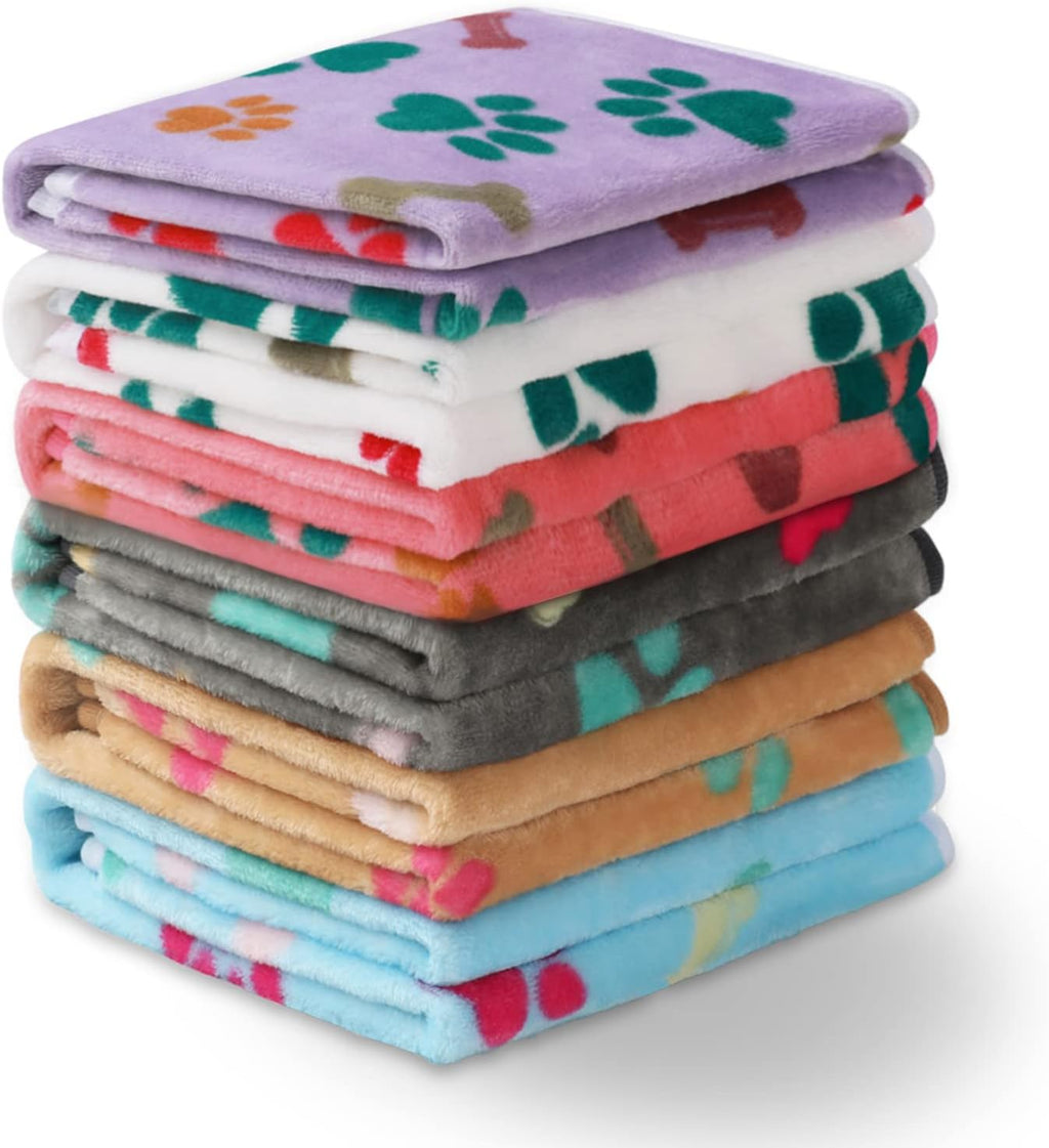 Luciphia 1 Pack 6 Dog Blankets Cat Soft Fluffy Fleece Pet Blanket Warm Cute Print Design Puppy Kitten Doggy Paw Small(23"x16") - Image 11