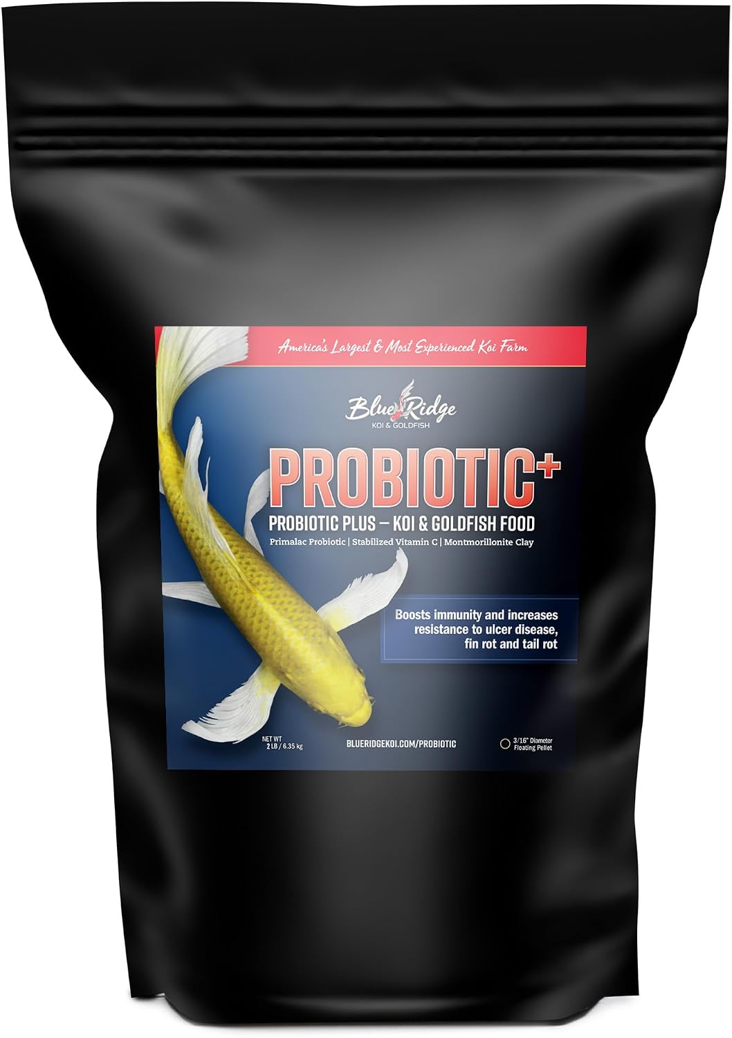 Blue Ridge Fish Food 5lb, Probiotic Plus 3/16" Floating Pellet, Koi Goldfish Food - Image 11