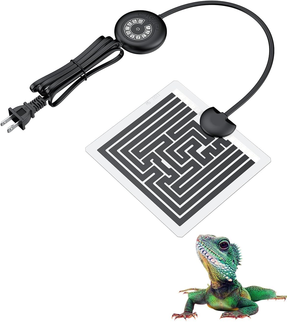 Pawfly 5 W Reptile Heat Pad 6 x 5.5 Inch Reptile Heating Pad Under Tank Terrarium Safe Fast Heating Mat Heat Mat for Turtles Frogs Snakes Lizards Geckos Hermit Crabs Spiders & Other Reptiles - Image 10