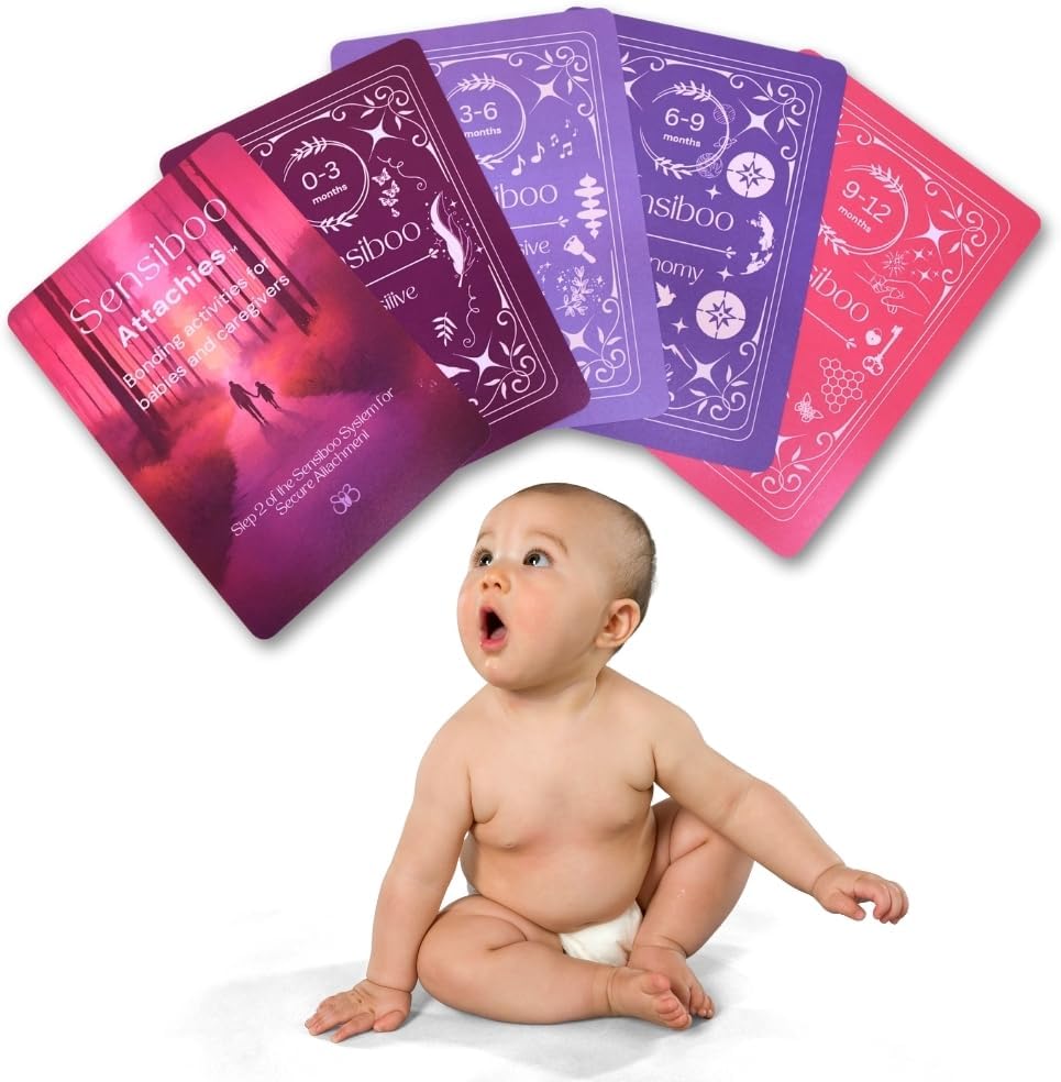 Sensiboo Attachies Activity Cards for babies front view