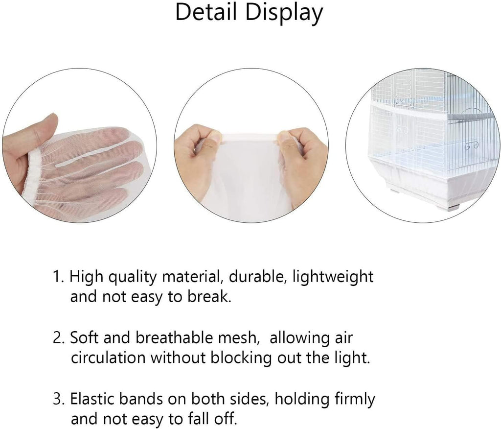 GOTOTOP bird cage skirt showing air circulation through mesh