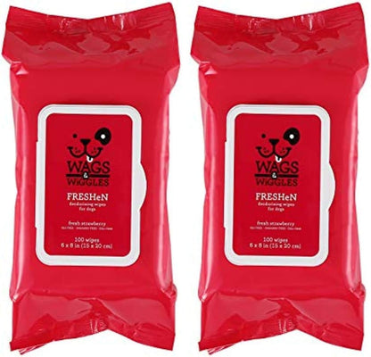 Wags & Wiggles Purify Hypoallergenic Dog Wipes for Sensitive Skin, Paw and Body Grooming Wipes with Gentle Plant Based Formula for Everyday Cleaning, Zesty Grapefruit Scent, 100 Count - Image 9