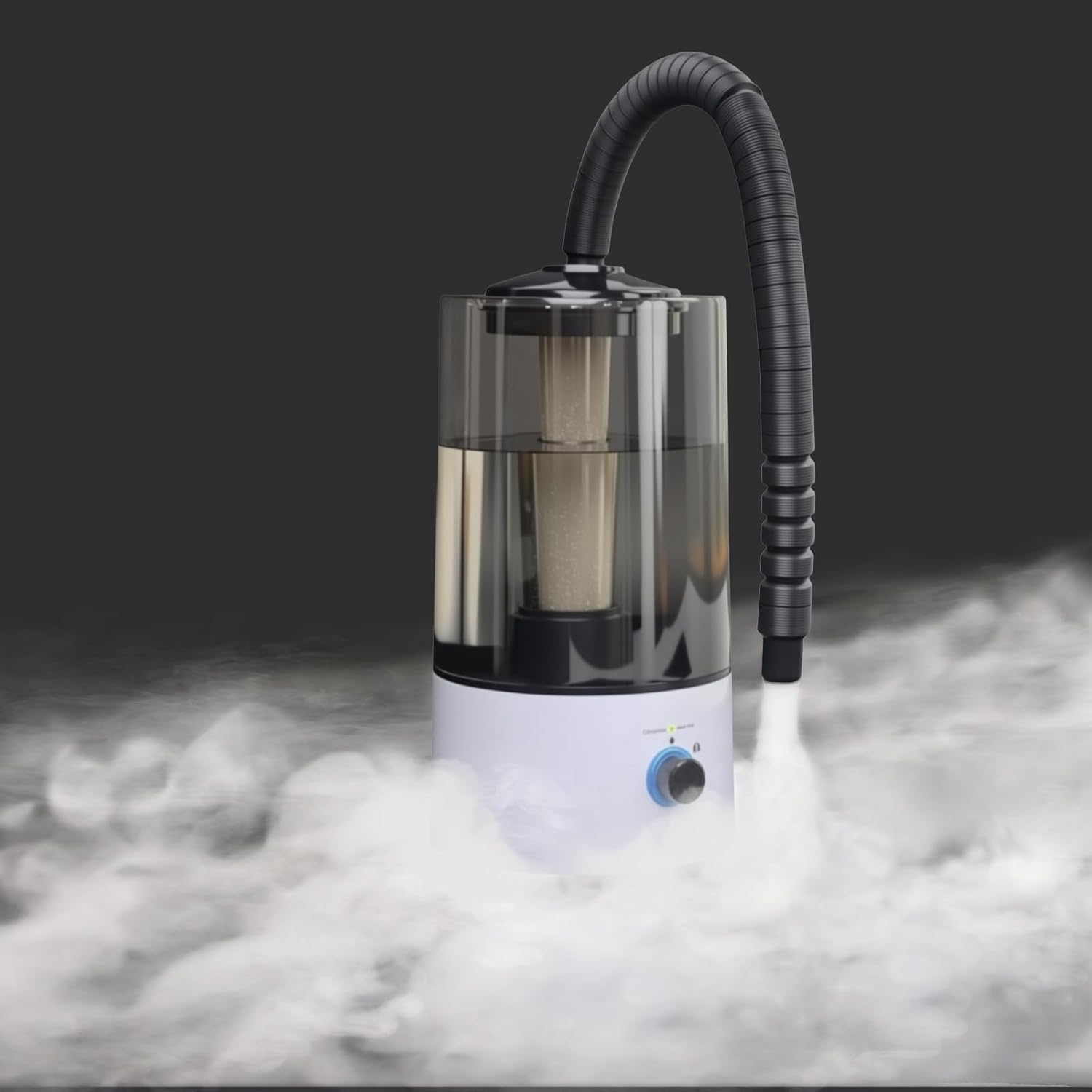 4L Reptile Humidifier Fogger with Extended Hose - Adjustable & Quiet Fogger/Mister for Chameleon, Bearded Dragon, Amphibians - Large Capacity(Black) - Image 9