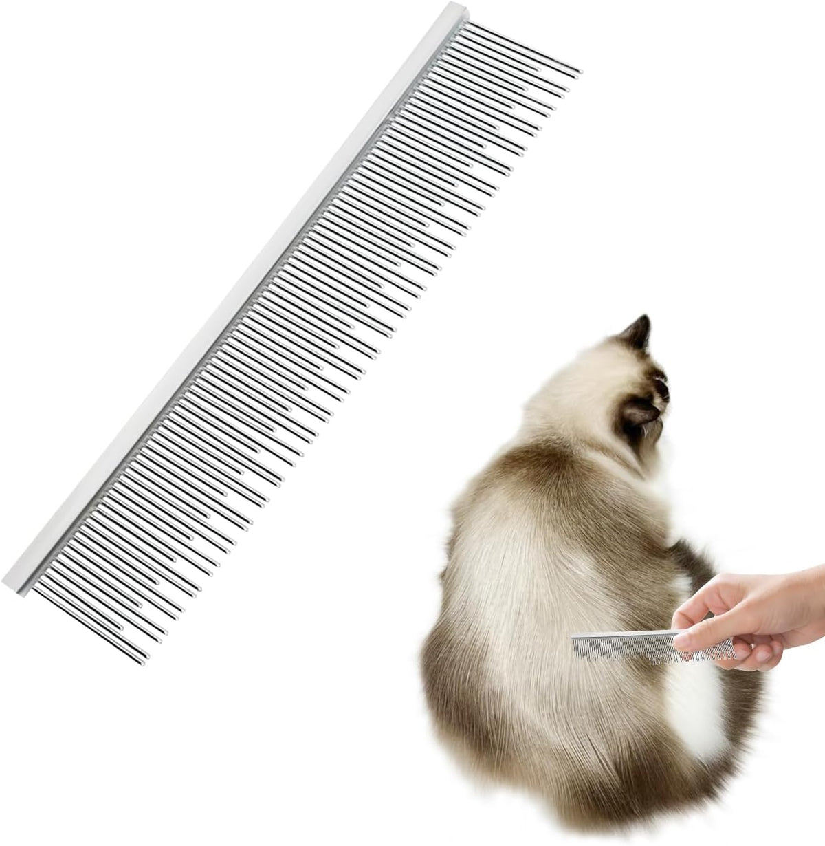 Pet grooming kit essential stainless steel detangling tool