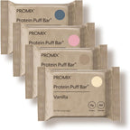ProMix Nutrition Protein Puff Bars - Variety Pack - Vanilla, Chocolate, Strawberry, Blueberry - Marshmallow Crispy Treat - High Protein & Low Calorie - 12 Bars - Image 1