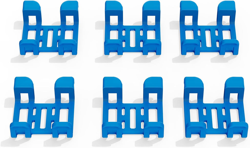 Sgeoypil GPS Tracker Rubber Clip pack of 6 blue front view