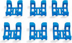 Sgeoypil GPS Tracker Rubber Clip pack of 6 blue front view
