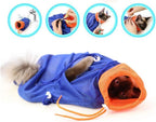 Famoore cat grooming bag showing paw access openings