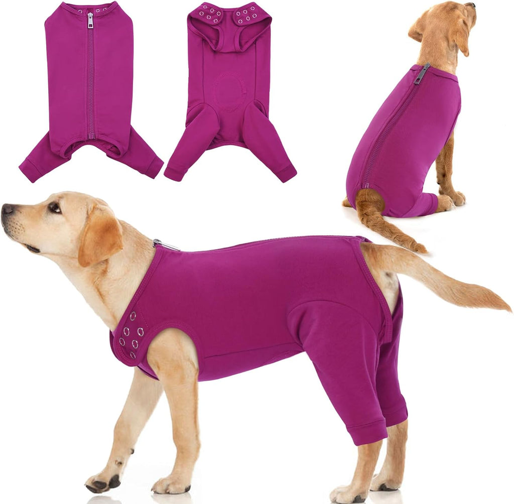 IDOMIK Dog Surgery Recovery Suit for Back Legs, Soft Dog Pants to Prevent Licking, Lick Sleeves for Dogs Rear Leg, Pet Recovery Suit for Spay Neuter Hip Surgery, Dog Cone Alternative,Grey,2XL - Image 10