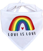 Soft breathable cotton rainbow handkerchief for pet grooming