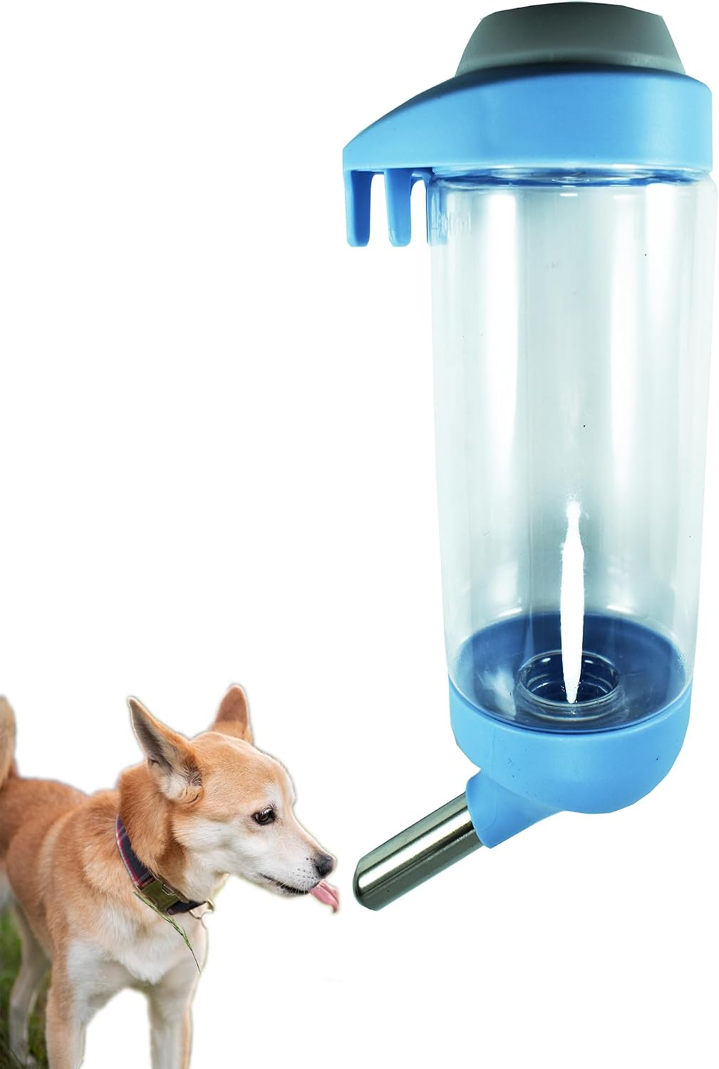 Dog Crate Water Bottle Dispenser - No Drip Dog Kennel Water Dispenser & Cage Bottle - Easy-to-Use Water Bottle for Cat Crate - Perfect for Keeping Your Pet Hydrated (Grey)-350ML - Image 11
